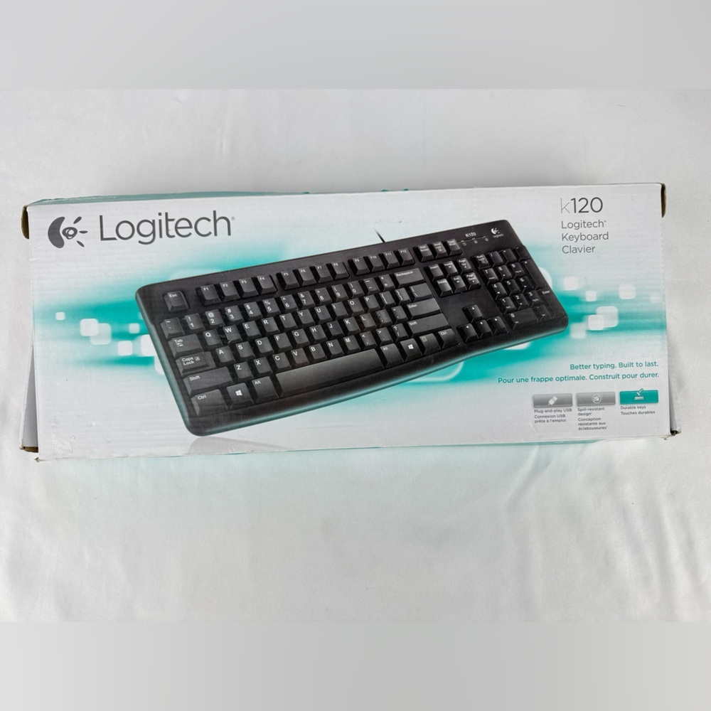 Logitech K120 Full-Size Wired USB Keyboard – New